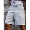 image:imageGORGLITTER Mens Gym Workout Shorts Graphic Running Athletic Straight Leg Casual Track Shorts Summer Vacation