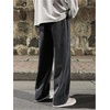 image:imageGORGLITTER Mens Jeans Baggy Denim 90s Vintage Casual High Waist Regular Fit Pants Jeans Hip Hop Streetwear TrousersDark Grey