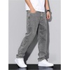 image:imageGORGLITTER Mens Jeans Baggy Denim 90s Vintage Casual High Waist Regular Fit Pants Jeans Hip Hop Streetwear TrousersGrey