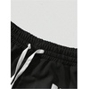 image:imageGORGLITTER Mens Star Graphic Y2K Shorts Letter Drawstring Elastic Waist Summer Workout Track ShortsBlack