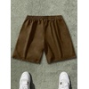 image:imageGORGLITTER Mens Star Graphic Y2K Shorts Letter Drawstring Elastic Waist Summer Workout Track ShortsCoffee Brown