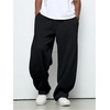 image:imageGORGLITTER Mens Wide Leg Sweatpants Baggy Double Waisted Streetwear Track Sweat Pants Joggers Casual WorkBlack
