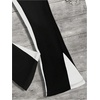 image:imageGORGLITTER Mens Y2K Graphic Baggy Sweatpants Color Block Wide Leg Flare Sweatpants Casual Workout Pants StreetwearBlack and White