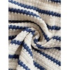 image:imageGORGLITTER Womens 2 Piece Crochet Striped Halter Top and Mini Shorts Summer Beach Vacation Cruise Outfit SetsBlue and White