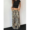 image:imageGORGLITTER Womens Camo Baggy Pants Camouflage Wide Leg Army Fatigue Bell Bottom Casual Lightweight Sweatpants TrousersMulticolor