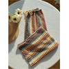 image:imageGORGLITTER Womens Crochet Pants Striped Low Rise Wide Leg Pants Colorful Boho Baggy Trousers Festival OutfitsMulticolor