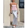 image:imageGORGLITTER Womens Cute Babydoll Top Bow Ruffle Sleeveless Peplum Shirts Camisole Summer Going Out TopLight Pink