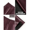 image:imageGORGLITTER Womens Faux Leather Maxi Skirt High Waisted Flared Fall Business Casual Work A Line Long SkirtsBurgundy