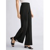 image:imageGORGLITTER Womens Flare Lace Pants Flared Bell Bottom High Waisted Dressy Work Casual Office Going Out Pants TrousersBlack Lace