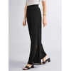 image:imageGORGLITTER Womens Flare Lace Pants Flared Bell Bottom High Waisted Dressy Work Casual Office Going Out Pants TrousersBlack Lace
