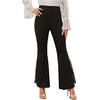image:imageGORGLITTER Womens Floral Lace Pants High Waisted Flare Leg Mesh Coquette Legging Pants