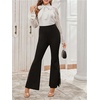 image:imageGORGLITTER Womens Floral Lace Pants High Waisted Flare Leg Mesh Coquette Legging Pants