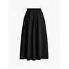 image:imageGORGLITTER Womens Flowy Maxi Skirt Pleated High Waist A Line Long Skirts Work Business Trendy Outfits 2025Black