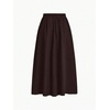 image:imageGORGLITTER Womens Flowy Maxi Skirt Pleated High Waist A Line Long Skirts Work Business Trendy Outfits 2025Brown