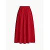 image:imageGORGLITTER Womens Flowy Maxi Skirt Pleated High Waist A Line Long Skirts Work Business Trendy Outfits 2025Red