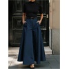 image:imageGORGLITTER Womens Flowy Pleated Dress Pants Dressy Trouser Casual High Waist Wide Leg Business Casual Slacks Work PantBlue