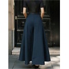 image:imageGORGLITTER Womens Flowy Pleated Dress Pants Dressy Trouser Casual High Waist Wide Leg Business Casual Slacks Work PantBlue