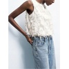 image:imageGORGLITTER Womens Fringed Boho Western Tops Sleeveless Crew Neck Y2k Country Concert Going Out Tank TopWhite