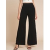 image:imageGORGLITTER Womens Lace Bell Bottoms High Waisted Flare Flared Dress Pants Business Casual Office Work TrousersBlack