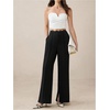 image:imageGORGLITTER Womens Lace High Waisted Business Casual Work Trousers Dress Pants Dressy Office Straight Leg Slacks Pants