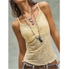 image:imageGORGLITTER Womens Lace Tank Top V Neck Cropped Spaghetti Strap Layered Sheer Sleeveless Camisole Going Out TopsYellow