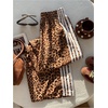 image:imageGORGLITTER Womens Leopard Pants Cheetah Print Wide Leg High Waisted Sweatpants Baggy Striped Joggers TrousersBrown