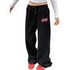 image:imageGORGLITTER Womens Low Rise Baggy Pants Wide Leg Sweatpants Lightweight Y2k Joggers Trousers Streerwear 2000s PantsBlack