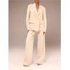 image:imageGORGLITTER Womens Low Rise Dress Pants Dressy Low Waisted Wide Leg Straight Business Work Trousers Slacks Pants BottomsCream