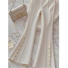 image:imageGORGLITTER Womens Low Rise Trousers Dress Pants Dressy Low Waisted Wide Leg Bootcut Business Casual Work Slacks PantsBeige
