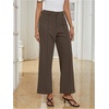 image:imageGORGLITTER Womens Low Rise Wide Leg Dress Pants Trousers Dressy Low Waisted Business Casual Work Loose Slacks Pants
