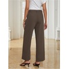 image:imageGORGLITTER Womens Low Rise Wide Leg Dress Pants Trousers Dressy Low Waisted Business Casual Work Loose Slacks Pants