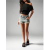 image:imageGORGLITTER Womens Off The Shoulder Crop Tops Cinched Waist Y2K Going Out Top Dolman Short Sleeve 2026 Summer TrendyBlack