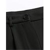 image:imageGORGLITTER Womens Pleated High Waisted Dress Pants Trousers Dressy Casual Wide Leg Business Casual Slacks Work PantsBlack