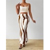 image:imageGORGLITTER Womens Ruched Bodycon Maxi Skirt High Waisted Fishtail Pencil Long Winter Skirts Fall Trendy 2025Coffee Brown
