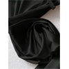 image:imageGORGLITTER Womens Satin Wide Leg Pants Drawstring Waist Baggy Long Pants Dressy TrousersBlack
