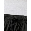 image:imageGORGLITTER Womens Satin Wide Leg Pants Drawstring Waist Baggy Long Pants Dressy TrousersBlack