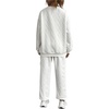 image:imageGORGLITTER Womens Sweatsuit 2 Piece Outfit Plain Oversized Crewneck Sweatshirt and Sweatpants Set
