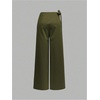 image:imageGORGLITTER Womens Wide Leg Dress Pants Tie Side Wrap Palazzo Pants High Waisted Work Trousers Business Casual OutfitsArmy Green