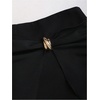 image:imageGORGLITTER Womens Wrap Skirts Going Out Shorts Dressy High Waisted Asymmetrical Metal Ruched A Line Short Skirt SkortsBlack