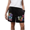 image:imageGORGLITTER Mens Graphic Shorts Y2k Vintage Straight Leg Streetwear Denim ShortsMulti Black Letter