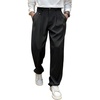 image:imageGORGLITTER Mens Zipper Fly Baggy Dress Pants Straight Leg Casual Pleated Trousers Business CasualBlack