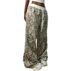 image:imageGORGLITTER Womens Double Waisted Camo Wide Leg Sweatpants Camouflage Baggy Trouser Workout Streetwear Track PantsGreen
