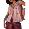 image:imageGORGLITTER Womens Floral Embroidered Tops Y2K Sleeveless Scoop Neck Button Down Tank Top Summer Graphic Going Out TopRed Gingham