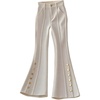 image:imageGORGLITTER Womens Low Rise Trousers Dress Pants Dressy Low Waisted Wide Leg Bootcut Business Casual Work Slacks PantsBeige