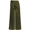 image:imageGORGLITTER Womens Wide Leg Dress Pants Tie Side Wrap Palazzo Pants High Waisted Work Trousers Business Casual OutfitsArmy Green