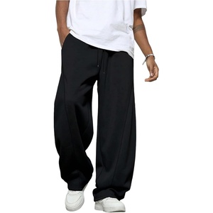 image:imageGORGLITTER Mens Wide Leg Sweatpants Baggy Double Waisted Streetwear Track Sweat Pants Joggers Casual WorkBlack