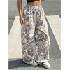 image:imageGORGLITTER Womens Camo Baggy Cargo Sweatpants Joggers Camouflage Straight Leg Sweat Pants Street WearMulticolored