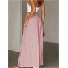 image:imageGORGLITTER Womens Wide Leg Flowy Palazzo Pants Paperbag Waist Trousers with Pockets
