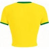 image:imageGORGLITTER Womens Brazil Crop Top Y2K Graphic Short Sleeve Crew Neck T ShirtLetter Yellow