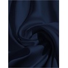 image:imageGORGLITTER Womens Long Sleeve Satin Blouse Collared V Neck Button Cinched Waist Top Dressy Elegant Ruched Casual Work ShirtsDark Blue